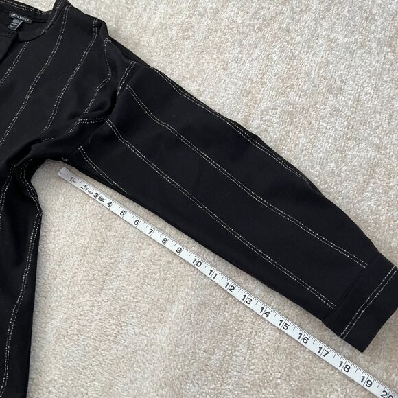 Eileen Fisher Black Wool Long Sleeve Button Up Blouse Shirt Top XL - Picture 7 of 9